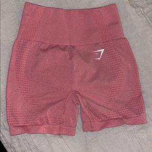 Pink Gymshark seamless shorts